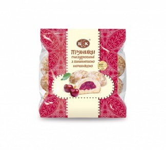Пряники глазуровані з вишневою начинкою
