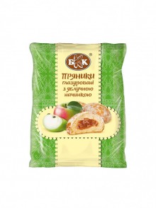 Пряники глазуровані з яблучною начинкою
